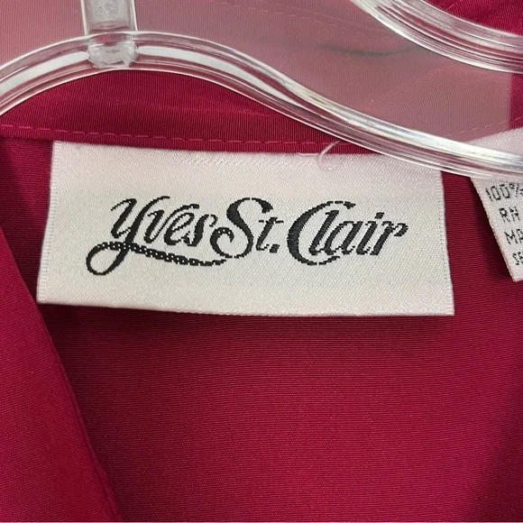 Vintage Yves St. Clair Red Blouse - Picture 6 of 15